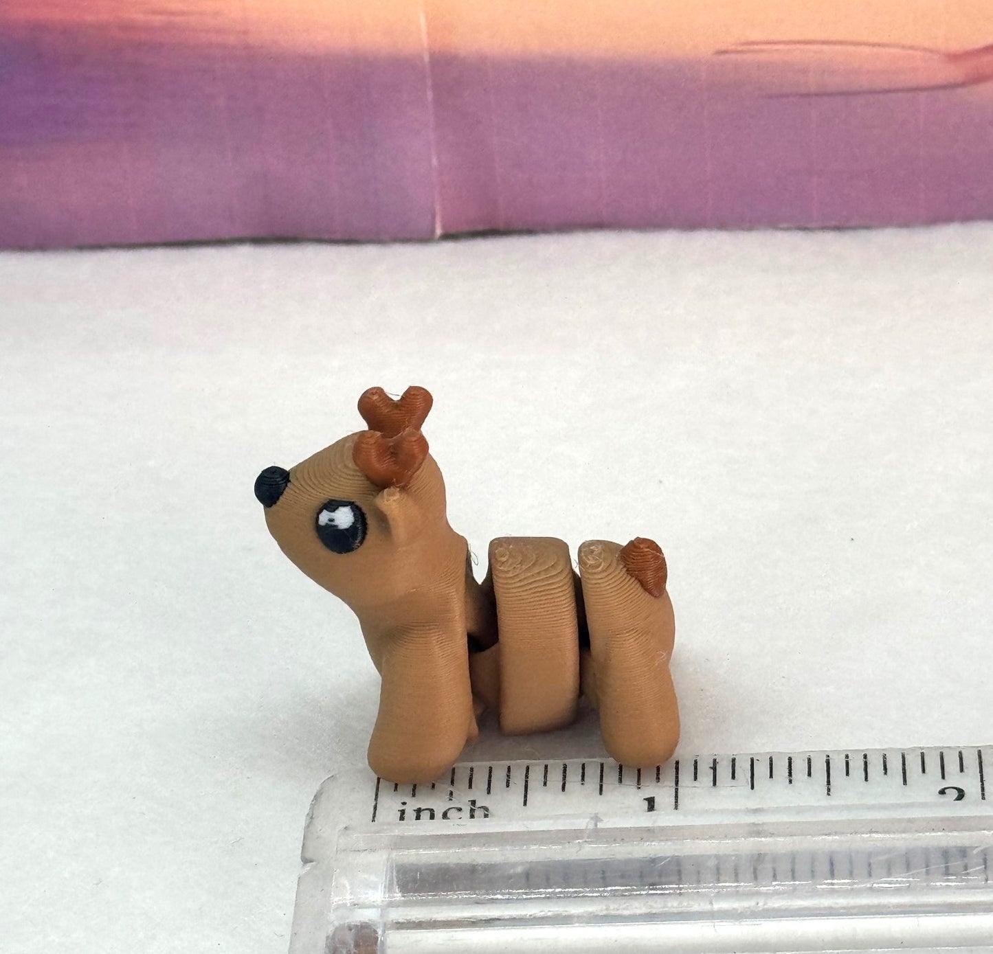 5pcs 3d Printed Christmas Reindeers, Articulated Mini Reindeer Charms, Christmas Animal Figure Ornaments - AR001-5X