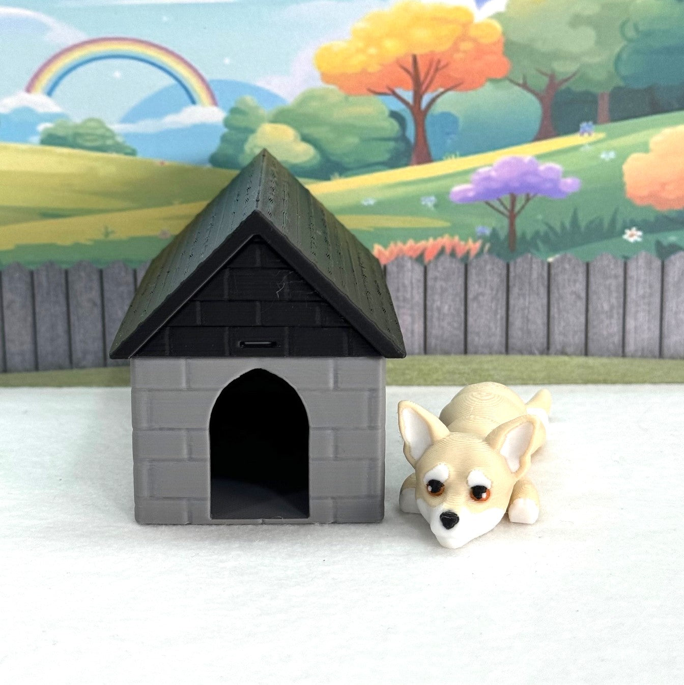 3D Printed Dog, Articulated Chihuahua Dog, 3D Printed Flexible Joint Dog Figures, Fidget ADHD Autism Toy-AD-SET3-CHI