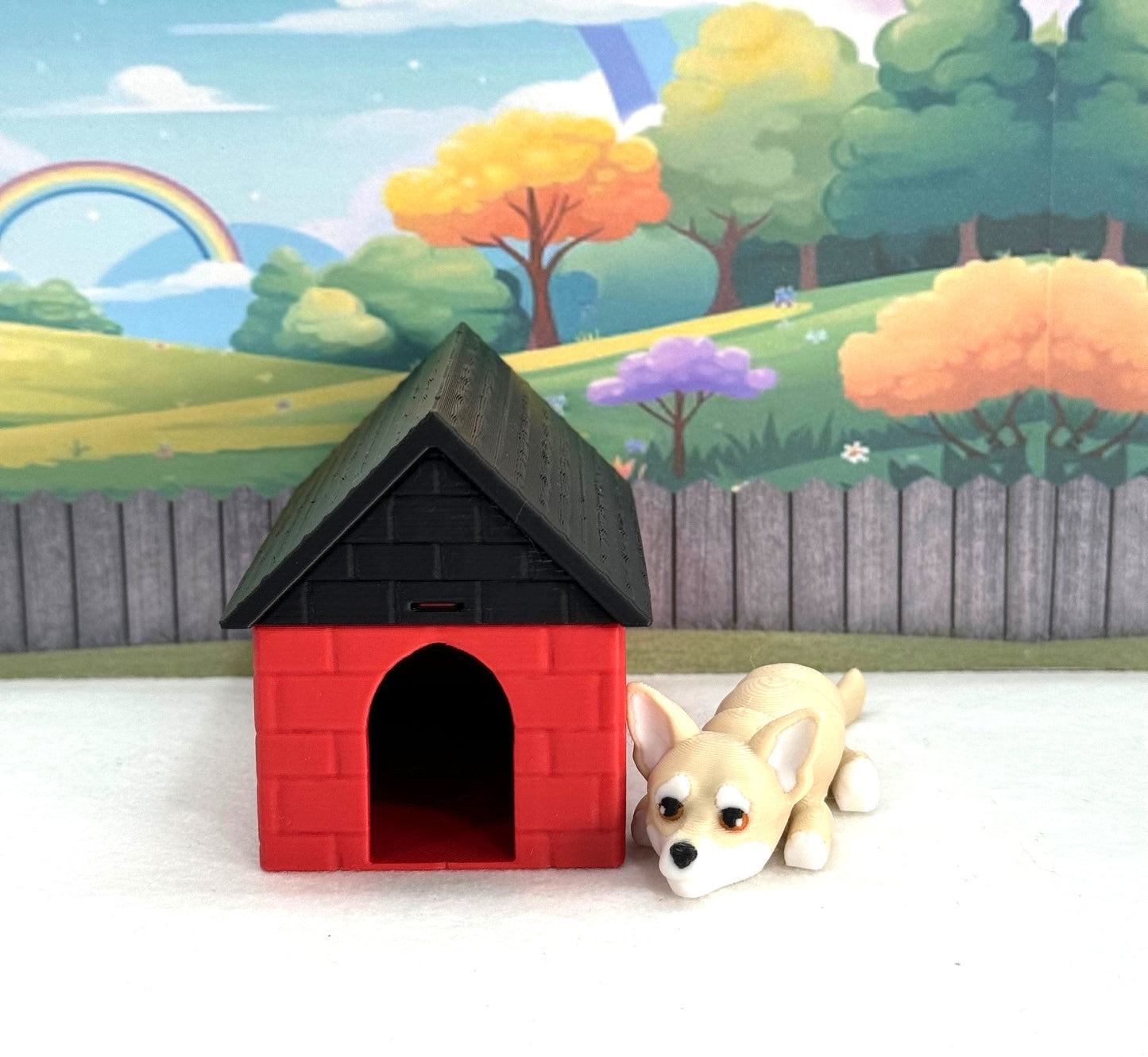 3D Printed Dog, Articulated Chihuahua Dog, 3D Printed Flexible Joint Dog Figures, Fidget ADHD Autism Toy-AD-SET3-CHI