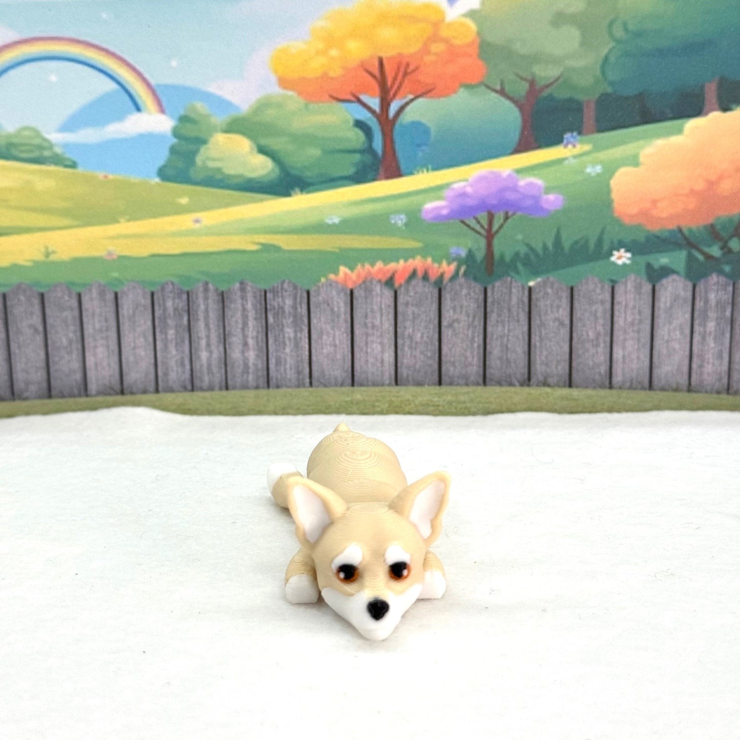 3D Printed Dog, Articulated Chihuahua Dog, 3D Printed Flexible Joint Dog Figures, Fidget ADHD Autism Toy-AD-SET3-CHI