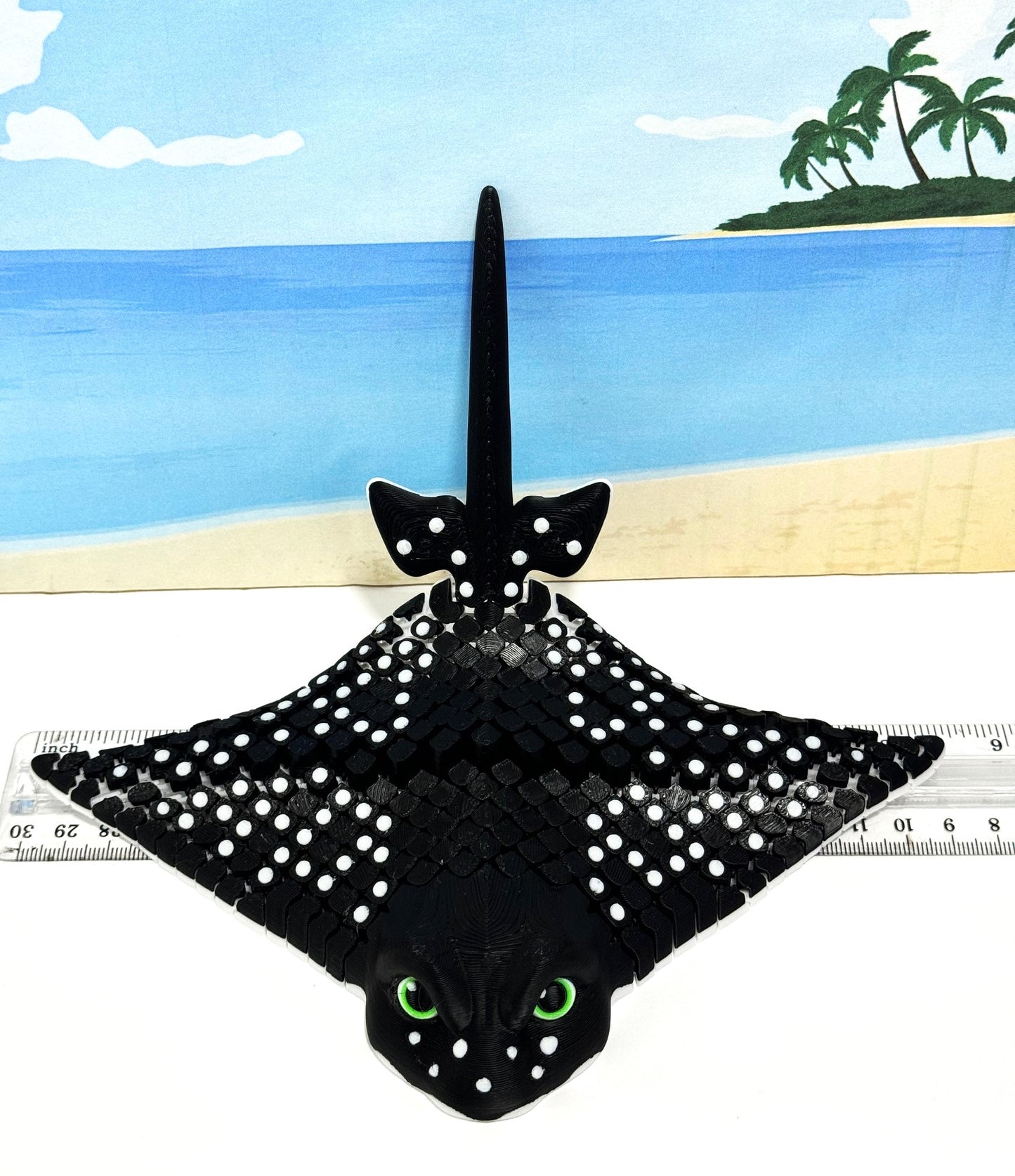 Articulated Eagle Ray/Igor Spotted Eagle Ray 9" 3D Printed Coastal Sea Creatures