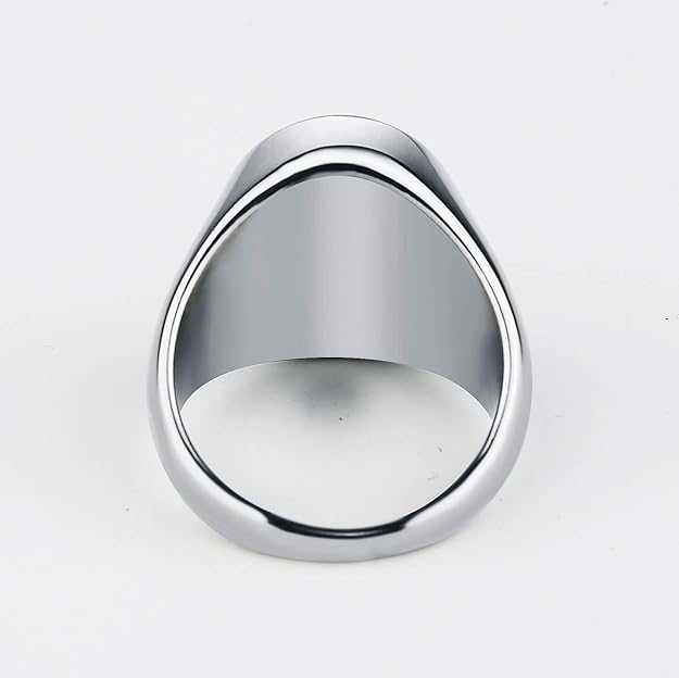 Lorraine Cross Signet Ring Stainless Steel Signet Cross Rings Gift for Men Women SSR959-S
