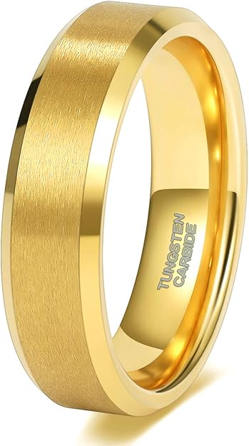 8MM/6MM Tungsten Wedding Rings, Personalized His & Hers Couples Ring Set, Anniversary Ring Set TCR519 (Copy)