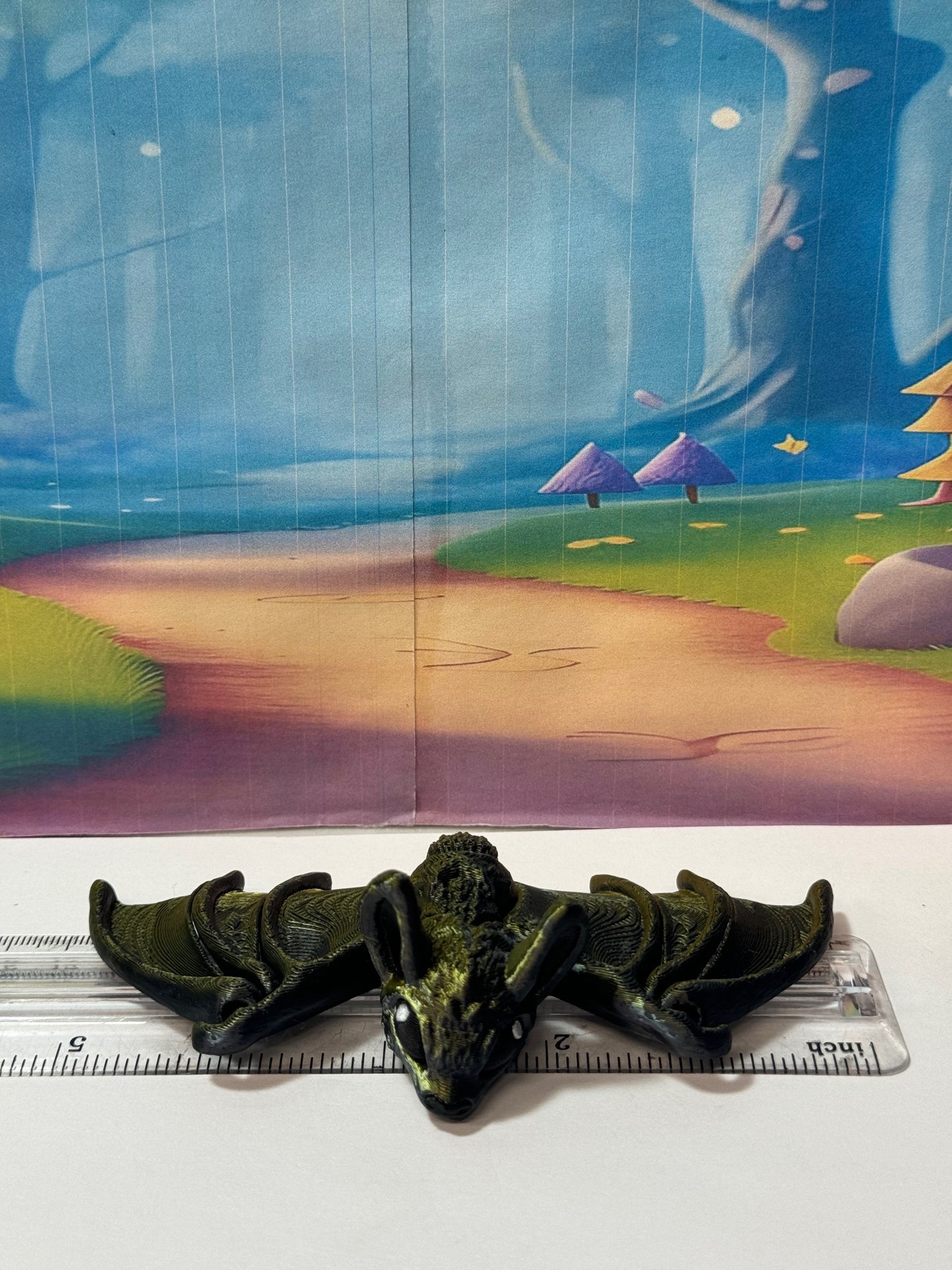 Articulated Bat, 3D Printed Bat, Cinderbat for Halloween Decor, Spooky Poseable Trick or Treat Bats