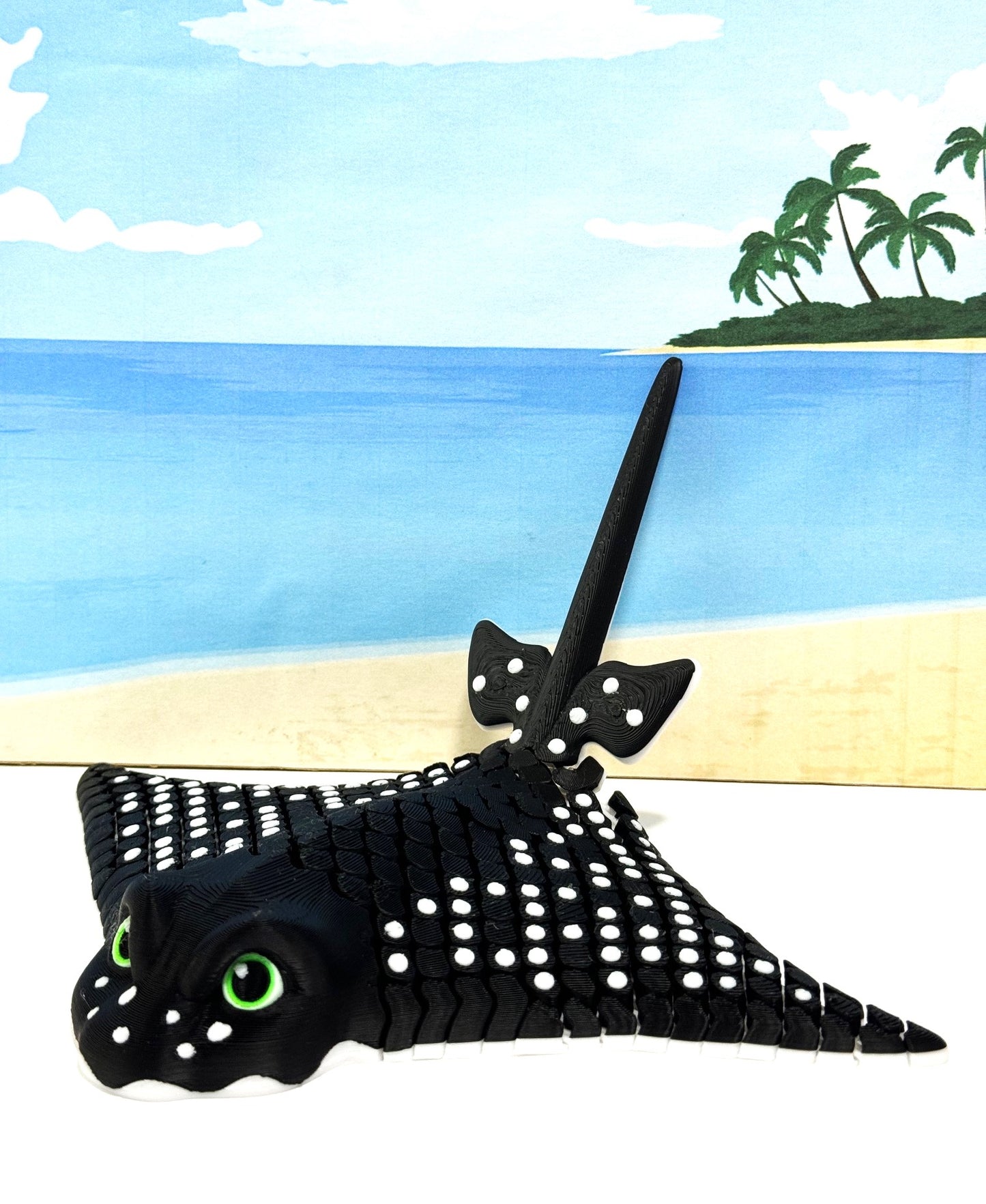 Articulated Eagle Ray/Igor Spotted Eagle Ray 9" 3D Printed Coastal Sea Creatures
