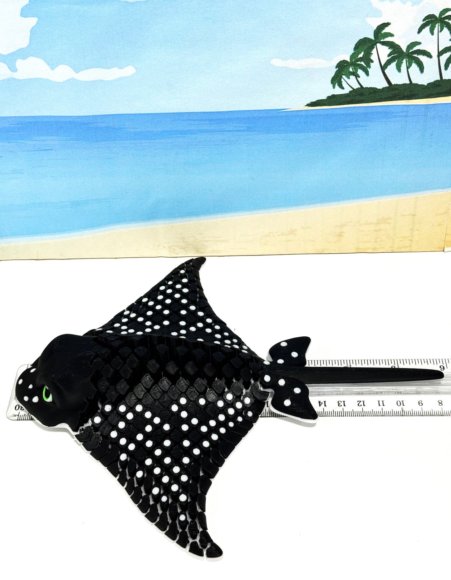 Articulated Eagle Ray/Igor Spotted Eagle Ray 9" 3D Printed Coastal Sea Creatures