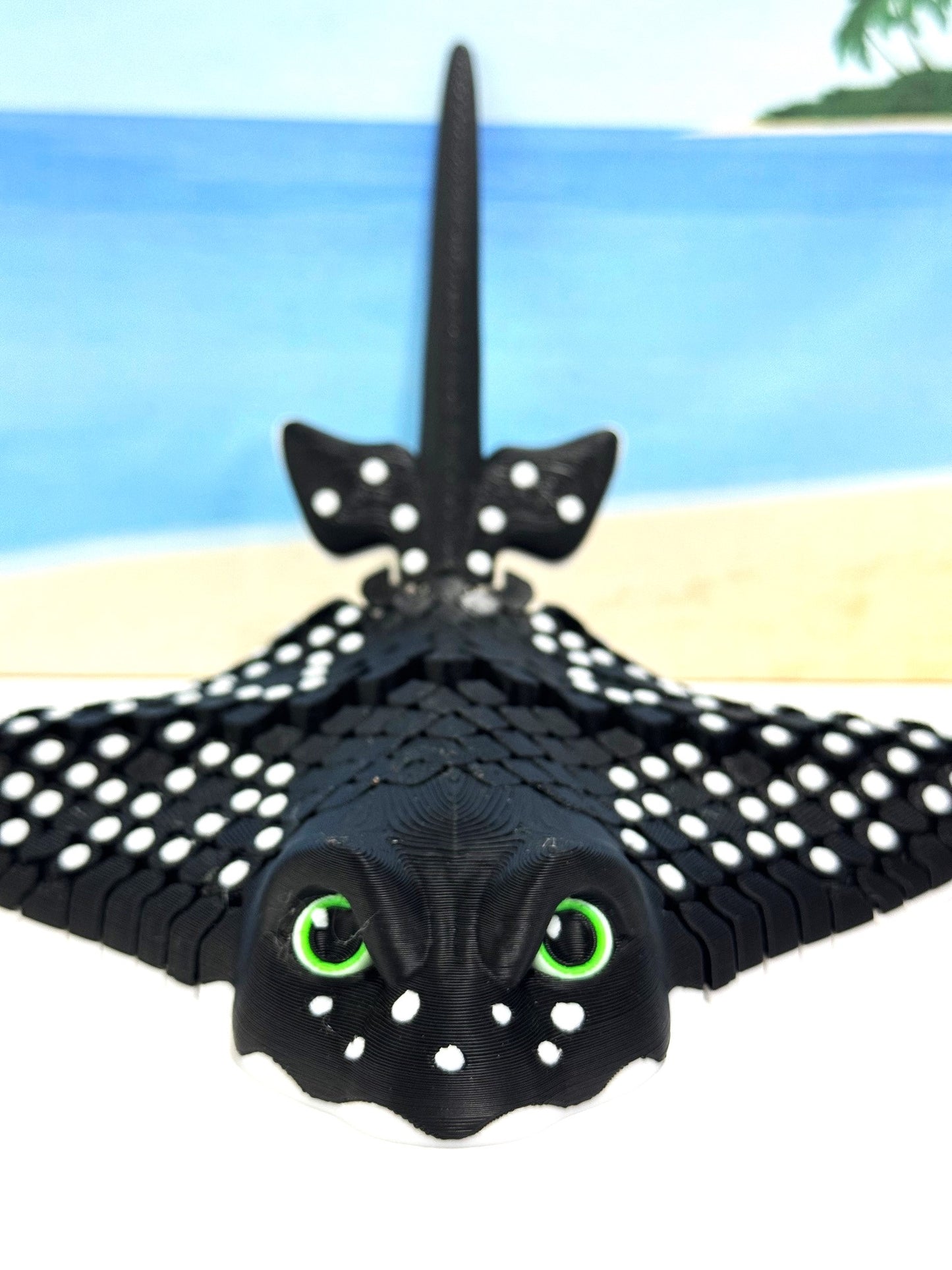 Articulated Eagle Ray/Igor Spotted Eagle Ray 9" 3D Printed Coastal Sea Creatures