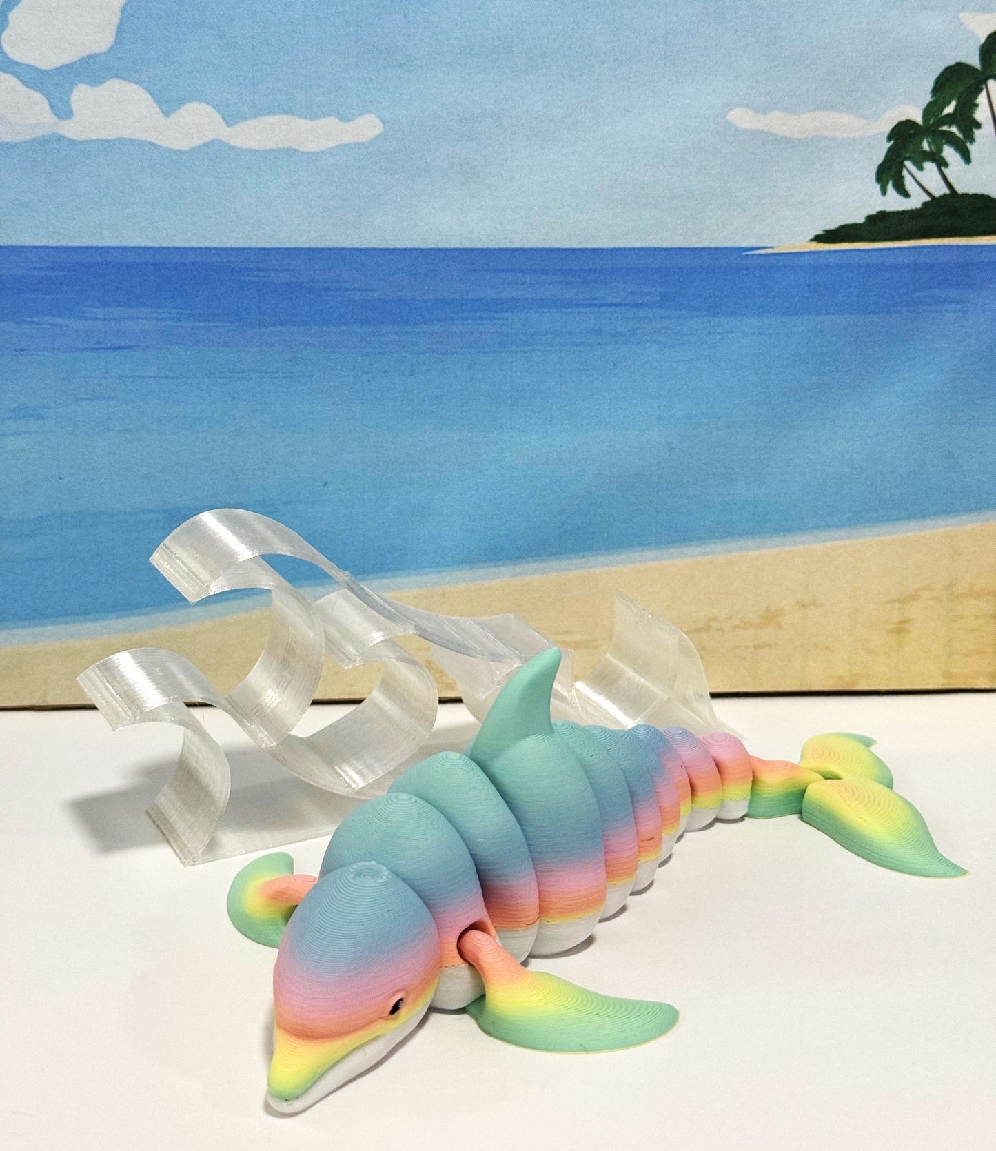 3pcs Cute Articulated Dolphins, 3D Printed Sea Animal Creatures Dolphins Set, Stress Relief Fidget Toys (Copy)