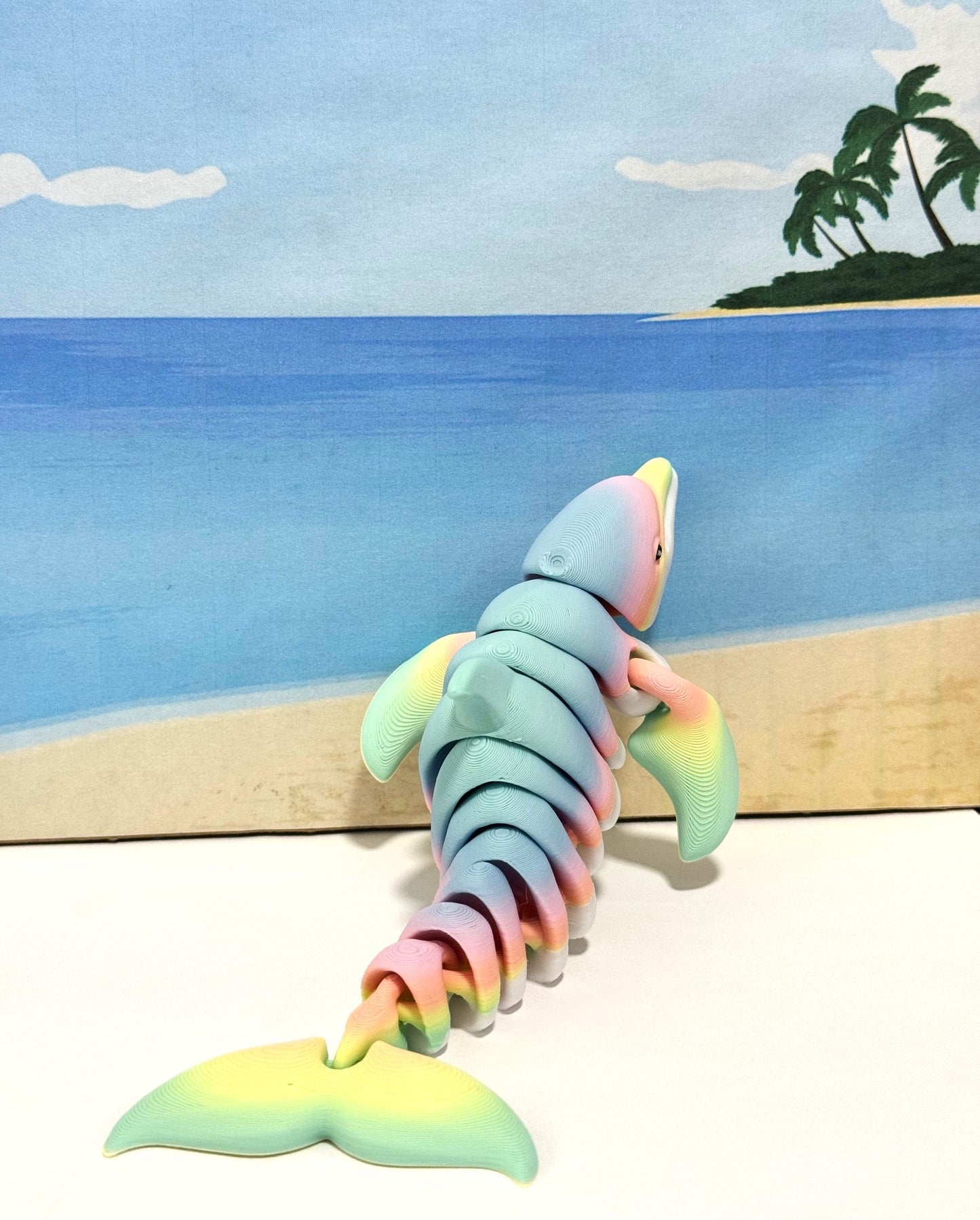 3pcs Cute Articulated Dolphins, 3D Printed Sea Animal Creatures Dolphins Set, Stress Relief Fidget Toys (Copy)